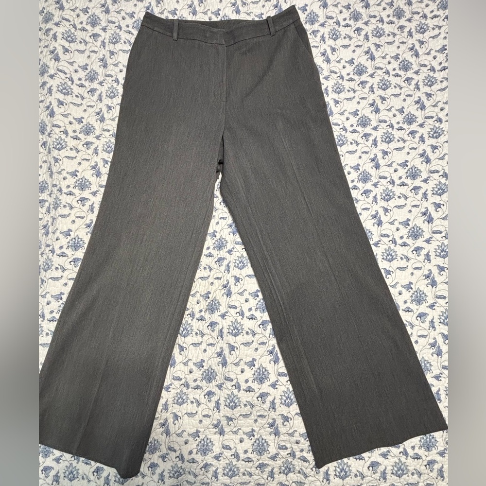 Brooks Brothers women’s 346 Stretch Gray Wide-Leg dress Pants Size 10